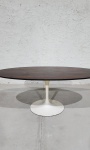 EERO SAARINEM- espetacular mesa de jantar oval , anos 70 em belíssimo jacaranda para KNOLL oriundo p