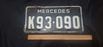PLACA ANTIGA DE FERRO  ARGENTINA MERCEDES