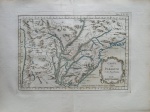 "Carte de Paraguai et des Pays Voisins" - Mapa original gravado em cobre colorido a mão - An
