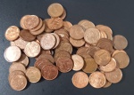 LOTE COM 50 MOEDAS DE 1 CENTAVO.  SOB.