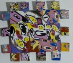 DANIEL AZULAY. (Rio de Janeiro, RJ, 1947 - Rio de Janeiro, RJ, 2020). "Funny Faces III ", ac