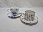 Lote de 2 xícaras de chá em porcelana da Abrap.
