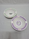 Par de bowls em porcelana Rroyal Canin. Medindo 16cm x 4cm de altura.