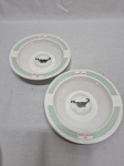Par de bowls em porcelana Rroyal Canin. Medindo 16cm x 4cm de altura.