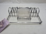 Organizador de talheres em prata 90 Riva com fundo em acrílico. Medindo 27,5cm x 22cm x 8,5cm de altura.