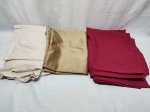 Lote de 4 tecidos diversos para artesanato. Medindo o vermelho 240cm x 140cm.