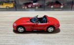 Miniatura carrinho Dodge Viper RT-10. Com abertura das portas. Aprox. 11cm. Coleção Top Cars Salvat.