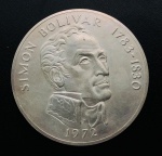 Moeda do Panamá - 20 Balboas 1972 - KM-31 - Prata (.925) - 130,59 g - 61 mm - Emissão Comemorativa S