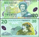 LINDA CÉDULA NEW  ZEALAND NOVA ZELANDIA P187B FE 20 DOLLARS 2004