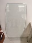 Lindo tampo de mesa em grosso cristal bisotado. Medindo 121cm x 62cm. Leve bicado na borda, conforme aparece na ultima foto.