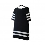 Vestido Tam. 42 by Village Condotti na cor preto e branco.