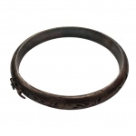 Pulseira feminina de prata, 18,2 gr. Diam. 6,5 cm.