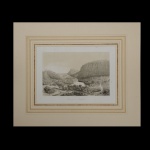 HERMANN BURMEISTER (1807-1892) - Campo Perto da Lagoa Santa. Paisagem do Brasil. Viagens nas províncias do Rio de Janeiro e Minas Gerais. Raro conjunto de 2 litografias originais em sépia do álbum editado na Alemanha, Berlim em 1853. Gráfica Georg Reimer. Proveniência: Book Store Flower  Londres (com timbre). 32 x 49 cm (MI). 57 x 68 cm (ME).