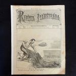 REVISTA ILUSTRADA  Pescaria Administrativa  Desconfio que por aqui há de haver cada tubarão! ... Publicada por Ângelo Agostini. No. 121. Anno 3. Rio de Janeiro 1878.