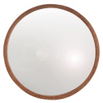 Grande Espelho de formato circular em madeira. 153 (MI). 165 cm (MT). Esta disponivel para ser visto. Este lote encontra-se na Granja Julieta, SP. Retirada com agendamento antecipado em nosso Escritório do Leilão  11.5044.1228