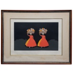 MANEZINHO ARAUJO - Baianas. Gravura. P.A. 52 x 66 cm / 35 x 48 cm.