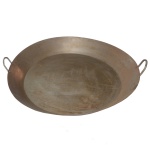 Grande taco circular de ferro. 9 x 82 cm. Sinais de uso e do tempo.