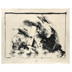 IVALD GRANATO FILHO (Campos, Rio de Janeiro, 1949 - São Paulo, 2016) - Sem Título. Litografia; Tiragem 02/20. 43 x 53 cm. Obra sem moldura. Pintor, gravador, desenhista e artista multimídia.