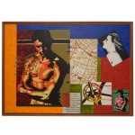 YZAGUIRRY  Atleta. Técnica mista s/ tela. Ass. e datado 96, verso. 100 x 140 cm (MI). 108 x 147 cm (ME). Artista plástico. Obra catalogada e exposta na Galeria Rui Santanna. Este lote encontra-se no Jardim Paulista, SP. Retirada com agendamento antecipado em nosso Escritório do Leilão  11.5044.1228.