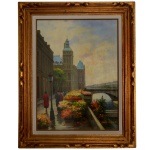 CANDIDO OLIVEIRA (Pesqueira, Pernambuco, 1961)  Flores. Óleo s/ tela. Ass dat 97 cid. 80 x 60 cm (MI). 106 x 86 cm (ME). Um dos grandes nomes do realismo acadêmico no Brasil. o artista desde cedo demonstrou paixão pelo desenho e pela pintura, paixão esta que o acompanharia por toda a vida.