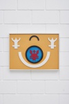 Rubem Valentim - 1979 - Relêvo Emblema - Madeira pintada - T. acrílica. Assinado e datado. Participo