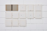 Mira Schendel - 1971 - "0,1" Da série álbuns - Letraset sobre papel. Assinado, datado e dedi