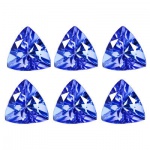 Precioso e raro lote de Belíssimas Tanzanitas, composto por 06 unidades totalizando 1.61 cts , clássica lapidação trillion brilhante medindo aprox 4.11 x 4.05 x 2.37 mm cada . Excelente qualidade e clareza IF. oportunidade única para montar uma joia de qualidade . Perfeitas. Origem Tanzânia.