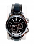 RELÓGIO JAEGER LECOULTRE - CLÁSSICO MODELO MASTER COMPRESSOR GEOGRAPHIC - REFERÊNCIA 146.8.83/1 - NÚMERO DE SÉRIE 5080 - BELA CAIXA DE 41.5 MM EM AÇO NOBRE - ELEGANTE PULSEIRA DE COURO 20 MM COM FECHO DEPLOYANT - FUNÇÕES : HORAS, MINUTOS, SEGUNDOS, DATA E GMT - MOVIMENTO AUTOMÁTICO SWISS DE PRECISÃO, CALIBRE 923 - VISOR: CRISTAL DE SAFIRA - RESISTÊNCIA À ÁGUA 10 ATM. FUNCIONANDO EM PERFEITO ESTADO DE CONSERVAÇÃO. RELÓGIO TODO ORIGINAL, ACONDICIONADO EM ESTOJO COM MANUAL E CERTIFICADO.