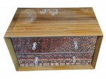 Belíssimo móvel auxiliar, design moderno e exclusivo com rico acabamento laminado e brilhante, com os veios evidenciados. 2 gavetas espelhadas com puxadores trabalhados. Perfeito estado de conservação. Mede 60,0 cm de altura x 90,0 cm de comprimento x 55,0 cm de largura.