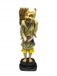 MAGNIFICA ESCULTURA EM MARFIM REPRESENTANDO CAMPONÊS COM RICA EXPRESSÃO, MOVIMENTO E LINDA POLICRÔMIA. JAPÃO SÉCULO XIX. PERFEITO ESTADO DE CONSERVAÇÃO. MEDE APROX 14,5 CM DE ALTURA COM A BASE. OBS: FORMA CONJUNTO COM OS LOTES Nº 279, 280 E 281.