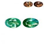 Raro par de preciosas Alexandritas de excelente qualidade e clareza, clássica lapidação oval brilhando com lindo brilho, totalizando 0.20 cts medindo aprox 3.93 x 2.40 x 1.20 mm cada. ótimo investimento para montar uma joia de qualidade. Origem Sri Lanka.