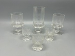 DEMI CRISTAL - Lote de 6 taças diversas em demi cristal. Maior 16 cm e 6,5 cm.