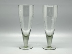 DEMI CRISTAL - Lote de 2 taças em demi cristal lapidadas. Alt. 20 cm.
