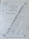 Almanach de S. Bento do Sapucahy - 1915 - Rara 1a. ed. - Encadernado sem as capas de brochura - Muito bom exemplar, sinal de acidificação, lombada com danos, marcas do tempo.