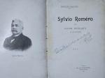 Sylvio Romero por Clóvis Bevilaqua - Lisboa 1905 - 1a. ed. - Livreto em Brochura - Muito bom exemplar, sinal de acidificação, brochura com danos, marcas do tempo.