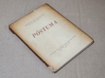 Alberto de Oliveira - Póstuma - Rio de Janeiro 1944 - 1a. ed. - Brochura - Muito bom exemplar, sinal de acidificação, páginas por abrir, mancha de umidade, marcas do tempo.