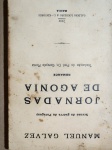 Manuel Galvez - Scenas da Guerra do Paraguay, Jornadas de Agonia - Bahia 1931 - 1a. ed. - Encadernado com as capas de brochura - Muito bom exemplar, sinal de acidificação, lombada com danos, marcas do tempo.