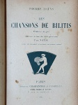 Pierre Louys - Les Chansons de Bilitis - Paris 1923 - 1a. ed. - Encadernado - bom exemplar, sinal de acidificação, capa solta, encadernção com danos, marcas do tempo.