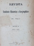 Revista do Instituto Historico e Geographico de São Paulo - São Paulo 1902 - Vol. VI - 1a. ed. - Encadernado - bom exemplar, sinal de acidificação, encadernação com danos, marcas do tempo.
