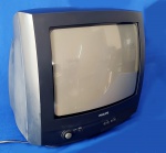 PHILIPS - TV  colorida de 14" - modelo 100G/78R, cor preta. Não testada, no estado. Sem controle remoto.