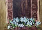 MITIE YWAMOTO - "Bom dia primavera" - OST, 1997 - Rio de Janeiro. Mede 110 x 80 cm, sem moldura. CID -  Artista catalogada,