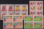 Brasil 1945 - FEB, série completa em quadras sem carimbo!