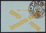 Brasil 1943 - Selo para Correspondência Dilacerada  modelo 4 obliterado com circular de TATOIA - CE! Raro!