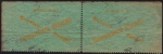 Brasil - Selo para Correspondência Dilacerada, modelo 34 em par horizontal obliterado com manuscritos e carimbos!