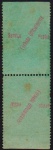 Brasil - Muita rara etiqueta de Correspondência Dilacerada em par vertical TETE-BECHE com inscrição FECHADA OFICCIALMENTE - SERVIÇO POSTAL. Esta etiqueta é uma das precursoras do serviço e em par tete-beche são conhecidas menos de 10 peças! Oportunidade!