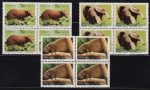 Brasil 1988 - Fauna, série completa em quadras sem carimbo com goma!