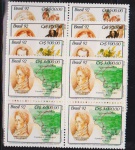 Brasil 1992 - Expedição Langsdorff, série completa em quadras sem carimbo!