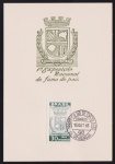 Brasil 1966 - Exposição de Fumo, folhinha com selo e carimbo de primeiro dia de circulação!