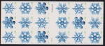 Estados Unidos 2006 - Flocos de Neve, caderneta com 18 selos sem carimbo autocolante. Valor facial de US$ 7.02 ou R$ 37,00.