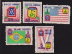 Brasil 1945 - FEB, série completa sem carimbo com goma!